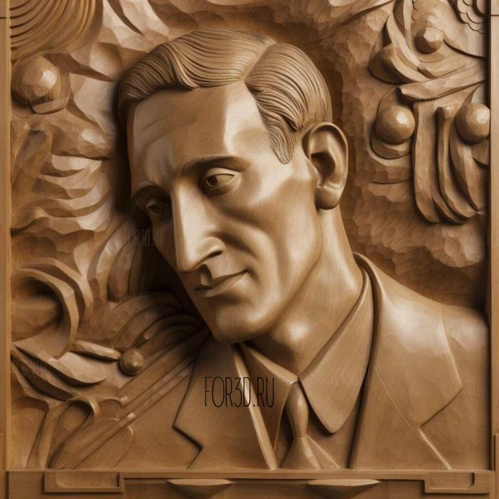 George Gershwin 3 stl model for CNC